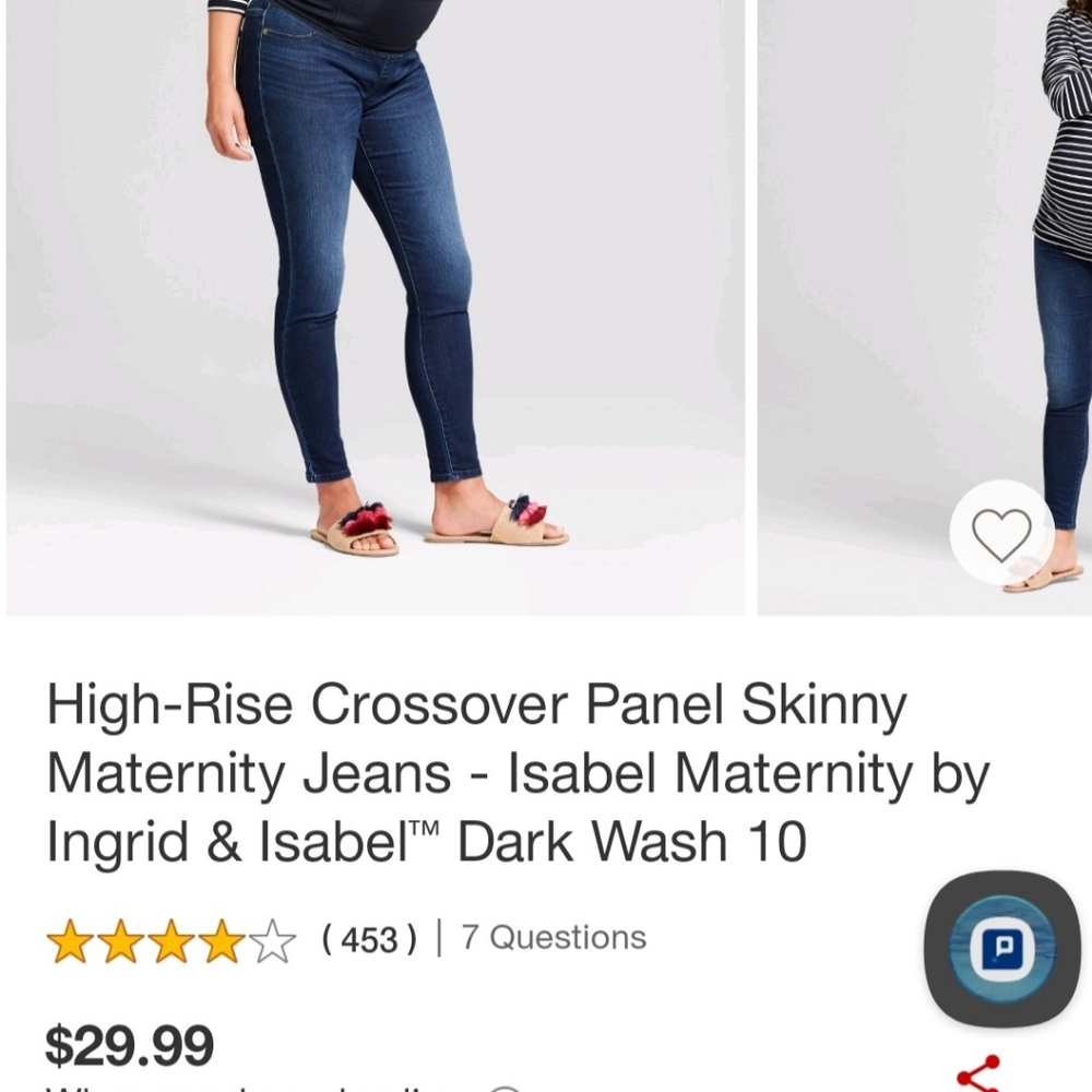 Isabel Maternity 10R Dark Wash Jeans